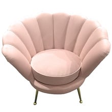 Manhattan Shell Velvet Armchair
